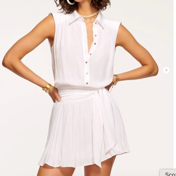 Ramy Brook Dresses & Skirts - NWT Ramy Brook Peyton Button Down Mini Dress Ivory, Sm